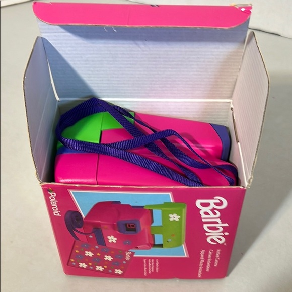 Barbie Mattel 1999 Polaroid Pink and Green Instant Camera In Box - Picture 13 of 16